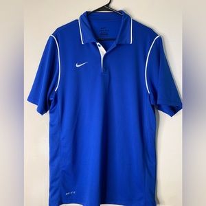 Men's Nike DRI-FIT Polo Shirt Blue Size (M)